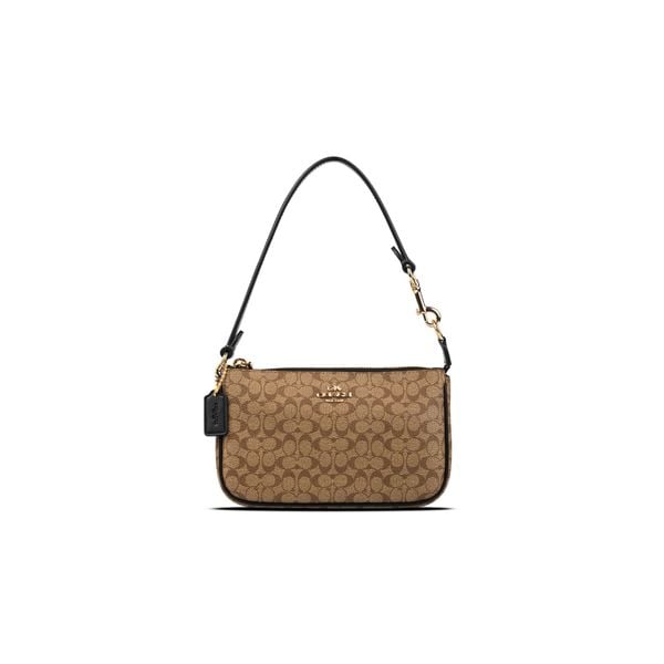  Túi Coach Nolita 19 In Mini ColorBlock Signature Canvas Màu Nâu Nhạt 
