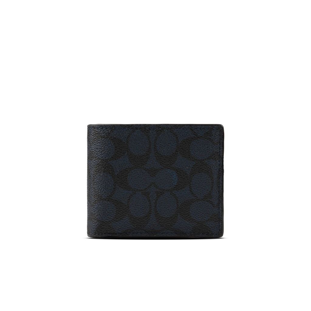  Ví Coach 3 in 1 Wallet in Signature Canvas Dark Navy 