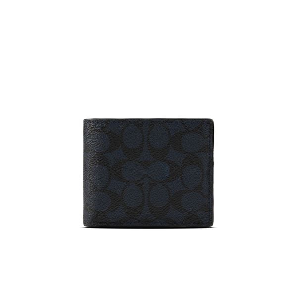  Ví Coach 3 in 1 Wallet in Signature Canvas Dark Navy 