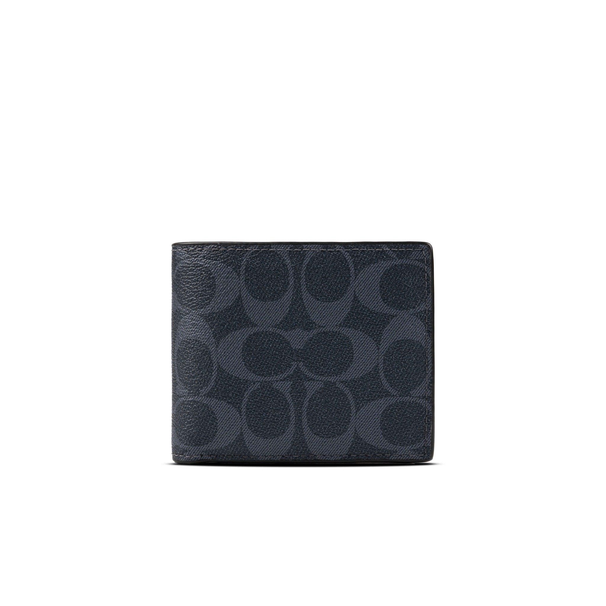  Ví Coach 3 In 1 Signature Canvas ColorBlock Màu Xanh 