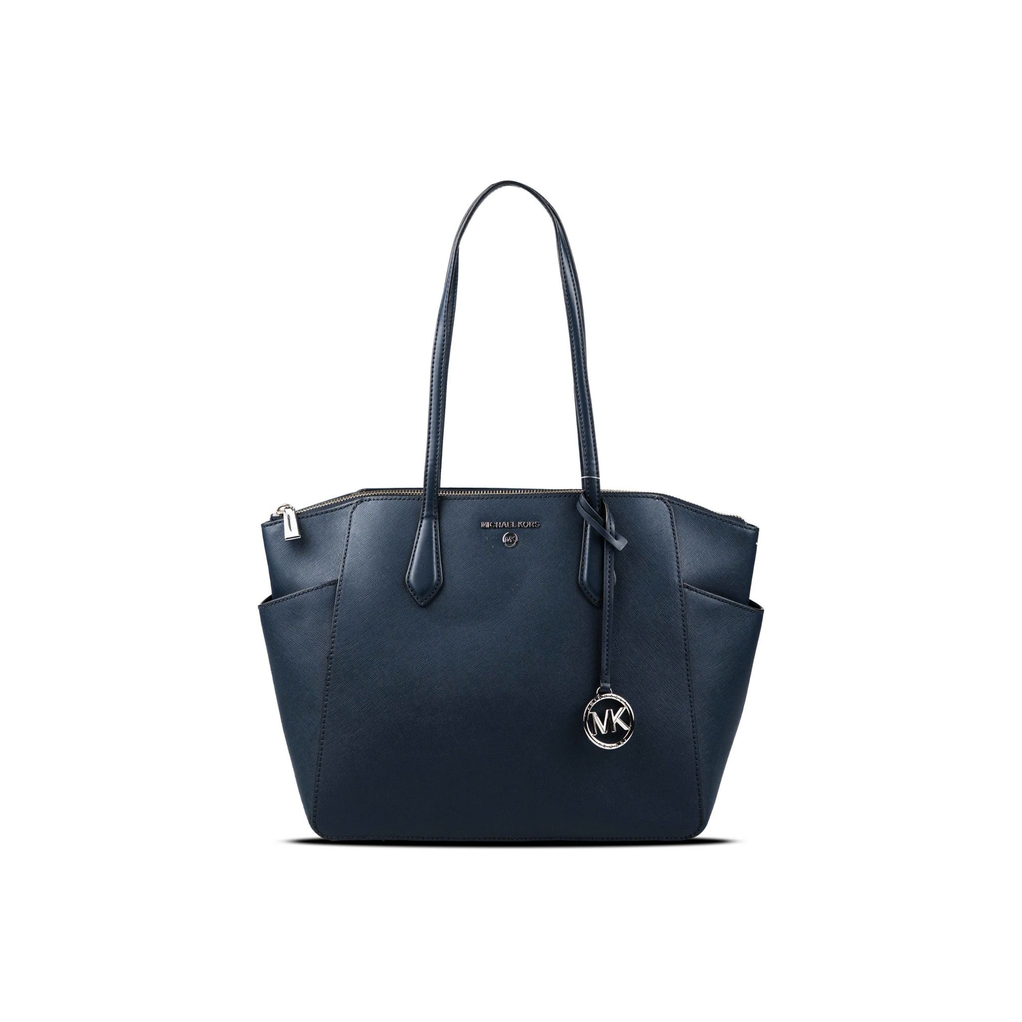  Túi Tote Michael Kors Marilyn Medium Saffiano Leather Màu Xanh Navy 