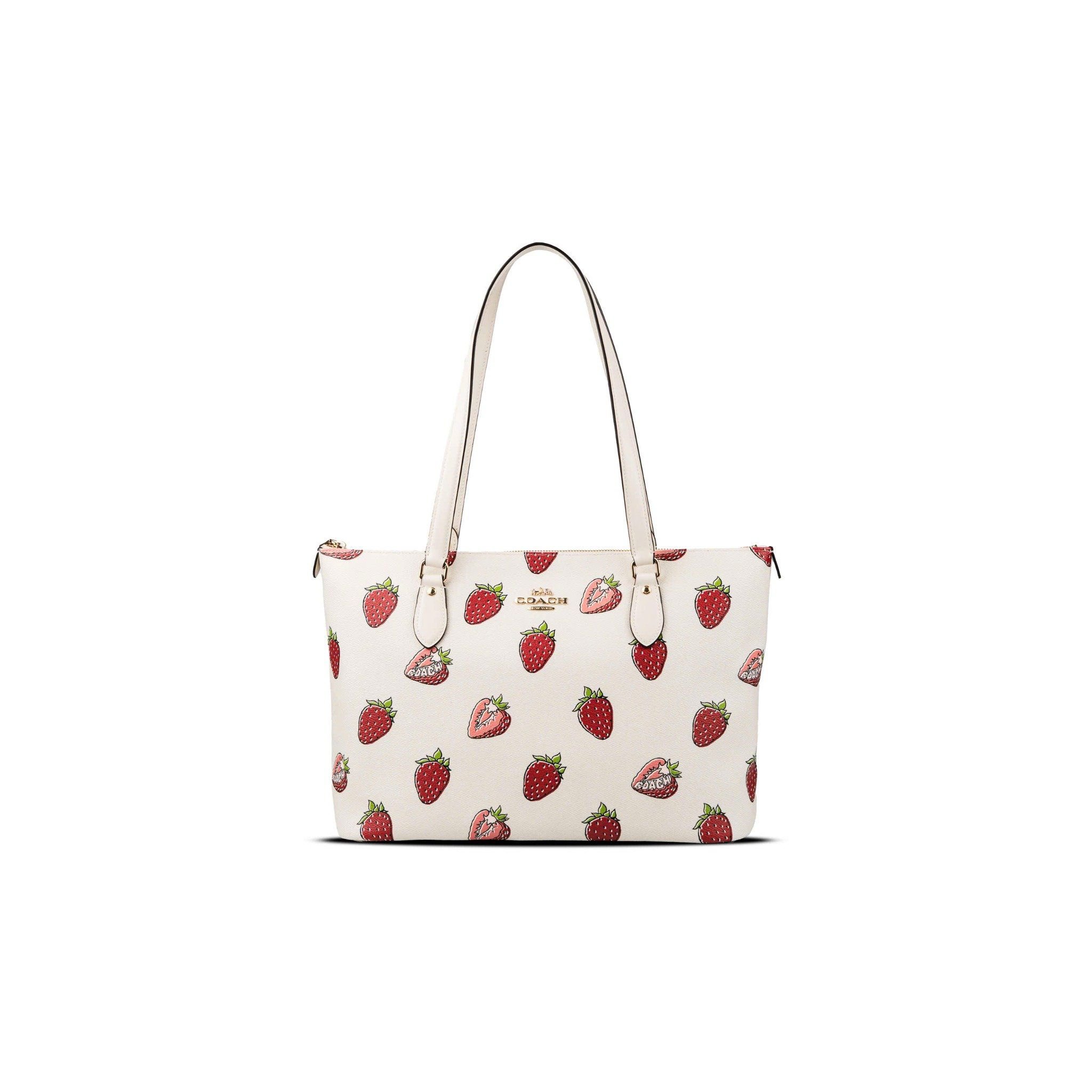  Túi Coach Gallery Tote Bag With Strawberry Print 