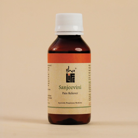  Sanjeevini .Dầu xoa bóp giảm đau nhức 100% tự nhiên( không nóng , ấm ).Công thức cổ xưa cực mạnh. Không có dầu khoáng hoặc chất bảo quản - (100ml) 