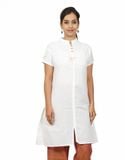  Áo Kurta 100% cotton hữu cơ dành cho nữ có thêu chữ "Aum" - 