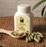  Neem và nghệ trong viên nang thực vật. Gói kết hợp. Mỗi hộp 100 viên. Dùng để giải độc hàng ngày 