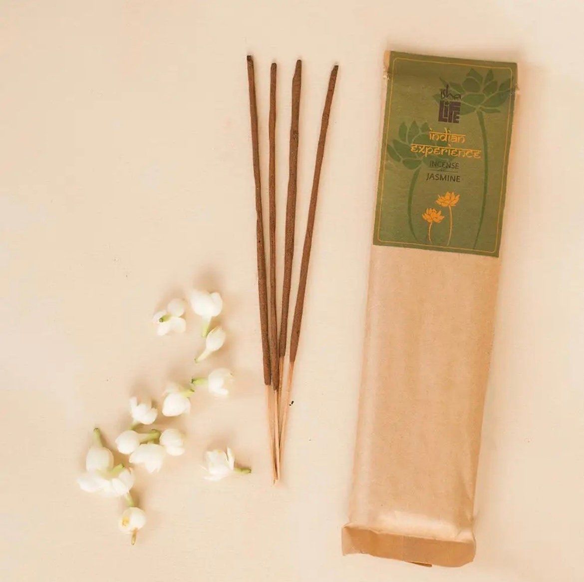  Hương hoa nhài/Agarbatti nguyên chất cuộn bằng tay. Không chứa hóa chất và độc tố. Có nguồn gốc đạo đức. Các loại thảo mộc tự nhiên, rễ cây và tinh dầu. Gói 50 que 