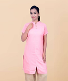  Áo Kurta 100% cotton hữu cơ dành cho nữ có thêu chữ "Aum" - 