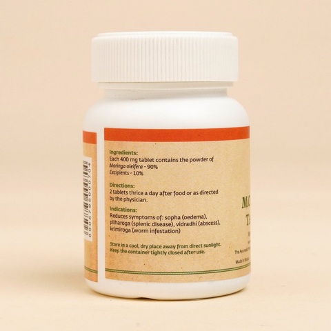  Moringa chùm  Ngây 100v bổ sung Canxi, chống viêm, tốt cho da, gan, tụy, xương, mắt 