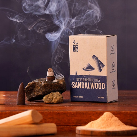  Hương nụ SANDALWOOD Gói 20 nón - Gỗ đàn hương, mang bầu không khí thanh bình . 