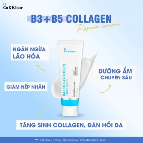  Co&K'lear B3+B5 Collagen Repair Cream Dưỡng Ẩm & Chống Lão Hóa 