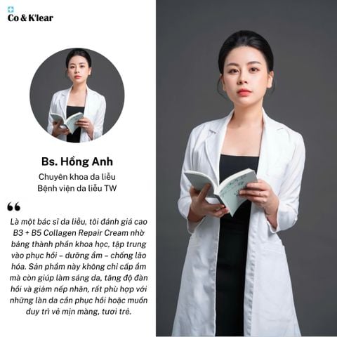  Co&K'lear B3+B5 Collagen Repair Cream Dưỡng Ẩm & Chống Lão Hóa 