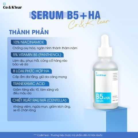  Co&K'lear Serum B5+HA Phục Hồi & Cấp Ẩm Sâu 