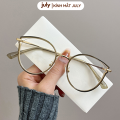 Gọng kính cận nữ mắt mèo kim loại phối nhựa chắc chắn, thời trang dễ đeo mẫu mới 2024 8602