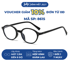 Gọng kính cận nữ dáng oval phong cách Hàn Quốc unisex dễ đeo hợp với nhiều dáng mặt 8615