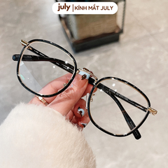 Gọng kính cận nữ oval thiên vuông lõi kim loại bọc nhựa chắc chắn, bền bỉ hợp nhiều dáng mặt 8605