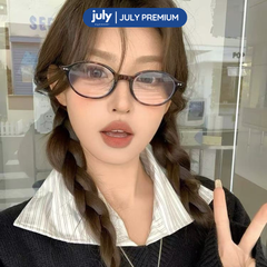 Gọng kính cận nữ dáng oval phong cách Hàn Quốc unisex dễ đeo hợp với nhiều dáng mặt 8615