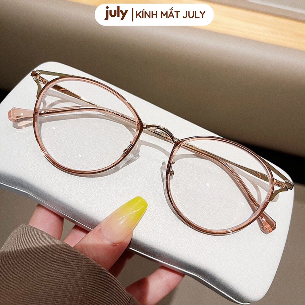 Gọng kính cận nữ mắt mèo kim loại phối nhựa chắc chắn, thời trang dễ đeo hợp với nhiều dáng mặt 8601