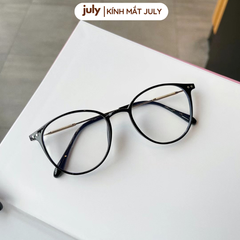 Gọng kính cận nữ mắt tròn kính Khánh Vy kim loại phong cách Hàn Quốc dễ đeo hợp nhiều dáng mặt 8612