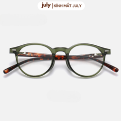 Gọng kính cận nam nữ dáng tròn nhựa cao cấp lõi kim loại unisex hợp nhiều dáng mặt 8613
