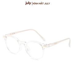 Gọng kính cận nam nữ dáng tròn nhựa cao cấp lõi kim loại unisex hợp nhiều dáng mặt 8613