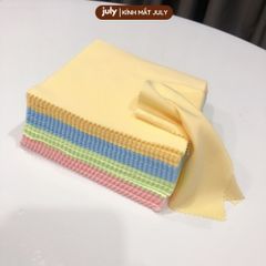 Khăn lau kính đa năng chuyên dụng lau mắt kính, lau màn hình điện thoại, máy tính vải siêu mềm mịn July Eyewear - PK.KHAN