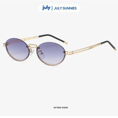 Kính Mát Nữ LYRIS Form Oval Khung Kim Loại Cá Tính Kính Râm July Eyewear Sunnies