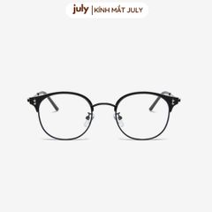 Gọng kính cận nửa viền nam nữ khung kim loại chắc chắn hợp nhiều dáng măt - Kính mắt July 8627