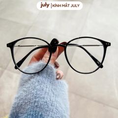 Gọng kính cận nữ mắt tròn kính Khánh Vy kim loại phong cách Hàn Quốc dễ đeo hợp nhiều dáng mặt 8612