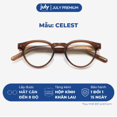 Gọng Kính Cận Nam Nữ Cao Cấp CELEST Form tròn cốt kim loại chắc chắn hợp cả mặt nhỏ July Eyewear