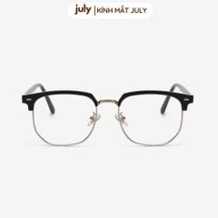 Gọng kính cận nửa viền unisex nam nữ thời trang khung kim loại chắc chắn 8622 July Eyewear
