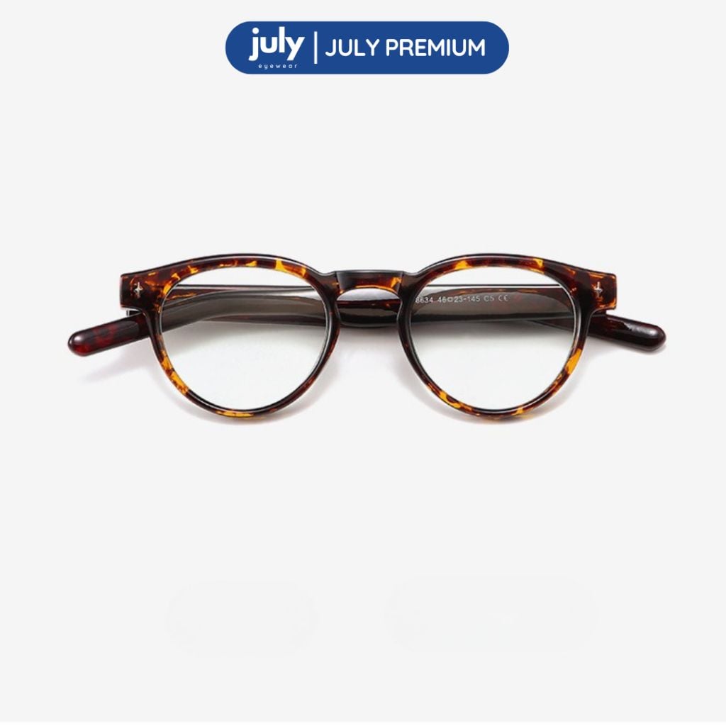 Gọng Kính Cận Nam Nữ Cao Cấp CELEST Form tròn cốt kim loại chắc chắn hợp cả mặt nhỏ July Eyewear