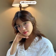 Gọng kính cận nữ mắt mèo kim loại phối nhựa chắc chắn, thời trang dễ đeo mẫu mới 2024 8602