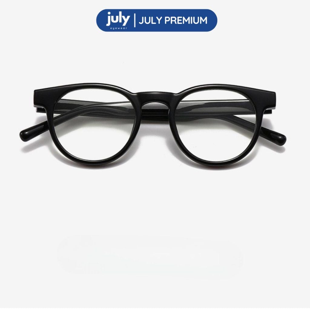 Gọng Kính Cận Nam Nữ Cao Cấp NOVA form tròn cốt kim loại July Eyewear