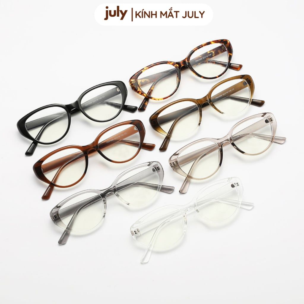 Gọng kính cận nữ kính mắt mèo gọng nhựa phong cách cá tính July Eyewear 8624