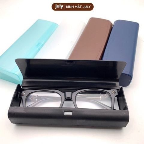 Hộp đựng kính cận nhựa dẻo dáng vuông trơn July Eyewear - PK.HOP