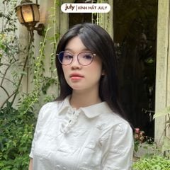 Gọng kính cận mắt mèo nữ chất liệu nhựa phối kim loại cứng cáp kiểu dáng thời trang 8617