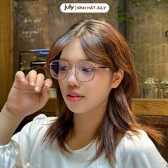 Gọng kính cận nữ oval thiên vuông lõi kim loại bọc nhựa chắc chắn, bền bỉ hợp nhiều dáng mặt 8605