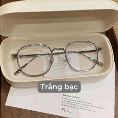 Gọng kính cận nam nữ form oval thiên vuông hợp nhiều dáng mặt - Kính Mắt July 8633
