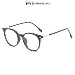 Gọng kính cận nữ form tròn cốt kim loại hợp mọi dáng mặt - Kính Mắt July 8625