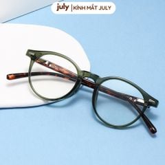 Gọng kính cận nam nữ dáng tròn nhựa cao cấp lõi kim loại unisex hợp nhiều dáng mặt 8613