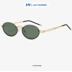 Kính Mát Nữ LYRIS Form Oval Khung Kim Loại Cá Tính Kính Râm July Eyewear Sunnies