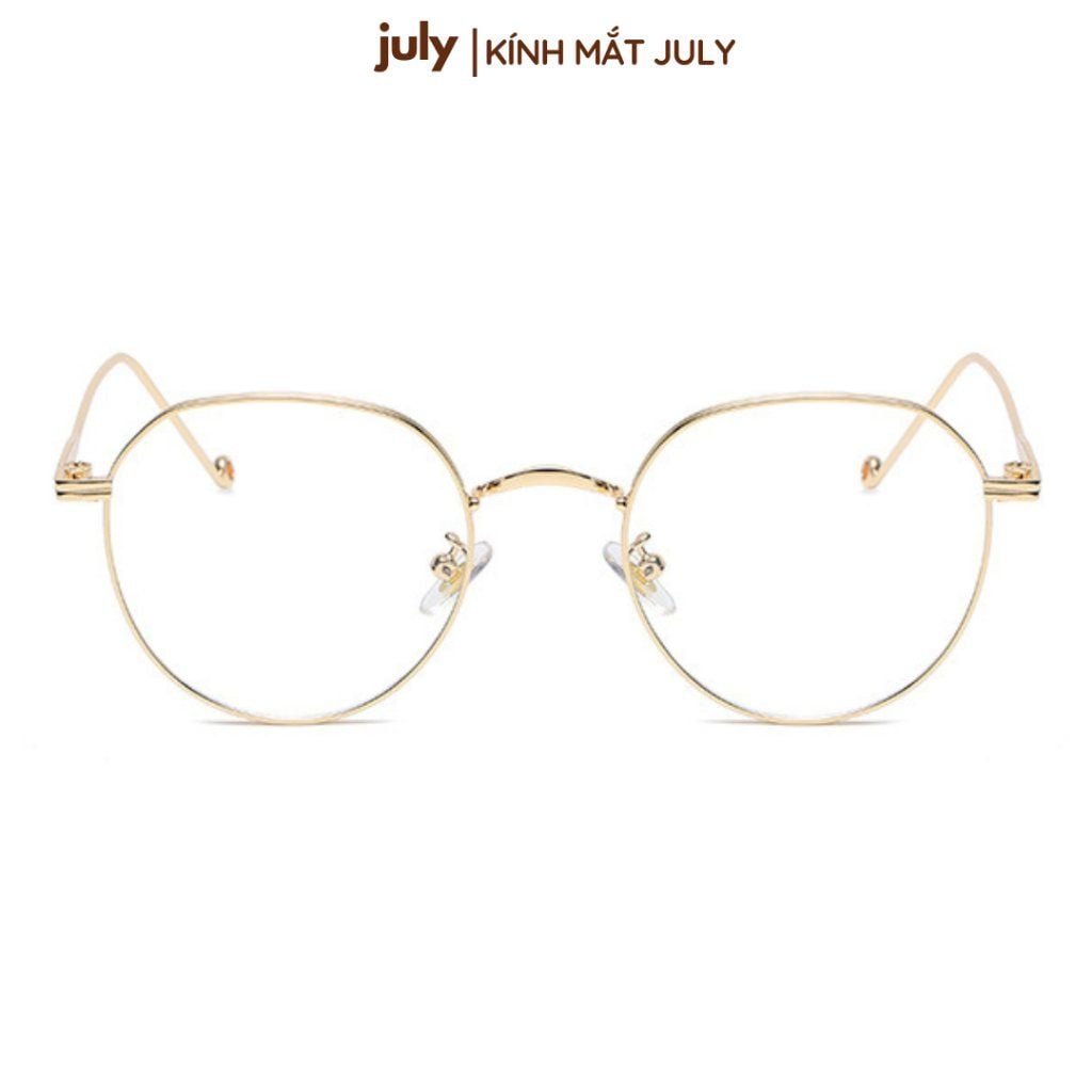 Gọng kính cận đa giác nữ kim loại mảnh không gỉ chắc chắn, thời trang 8623 July Eyewear