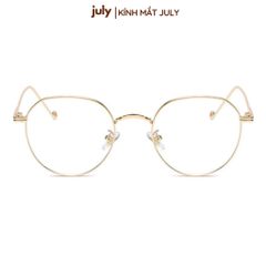 Gọng kính cận đa giác nữ kim loại mảnh không gỉ chắc chắn, thời trang 8623 July Eyewear
