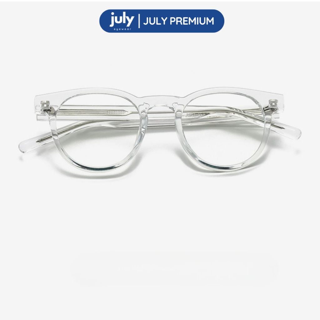 Gọng Kính Cận Nam Nữ Cao Cấp NOVA form tròn cốt kim loại July Eyewear