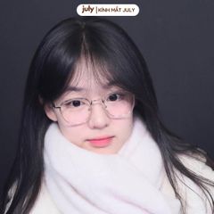 Gọng kính cận nữ oval thiên vuông lõi kim loại bọc nhựa chắc chắn, bền bỉ hợp nhiều dáng mặt 8605