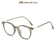 Gọng kính cận nữ form tròn cốt kim loại hợp mọi dáng mặt - Kính Mắt July 8625