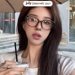 Gọng kính cận nữ kính mắt mèo gọng nhựa phong cách cá tính July Eyewear 8624