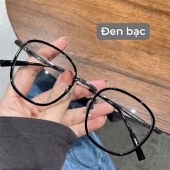 Gọng kính cận nam nữ form oval thiên vuông hợp nhiều dáng mặt - Kính Mắt July 8633