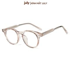 Gọng kính cận nam nữ form tròn cốt kim loại dễ đeo hợp nhiều dáng mặt - Kính Mắt July 8629