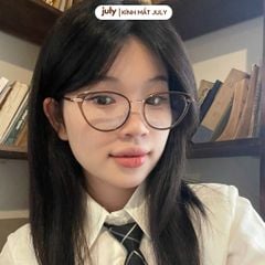 Gọng kính cận mắt mèo nữ chất liệu nhựa phối kim loại cứng cáp kiểu dáng thời trang 8617